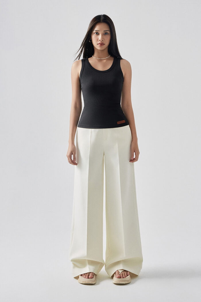The Daily Ribbed Stretch-Cotton Tank - Image 1