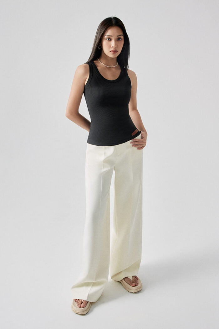 The Daily Ribbed Stretch-Cotton Tank - Image 6