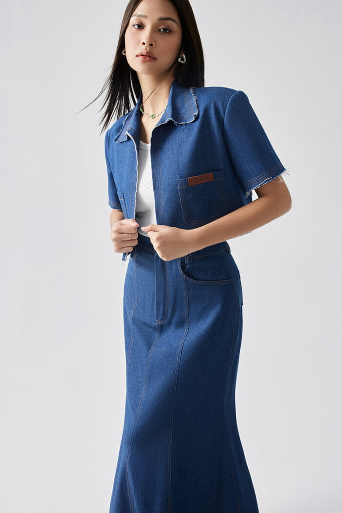 Reina Denim Top - Image 3