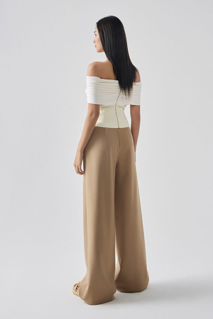 Lux Off-The-Shouder Pleated Top - Image 3