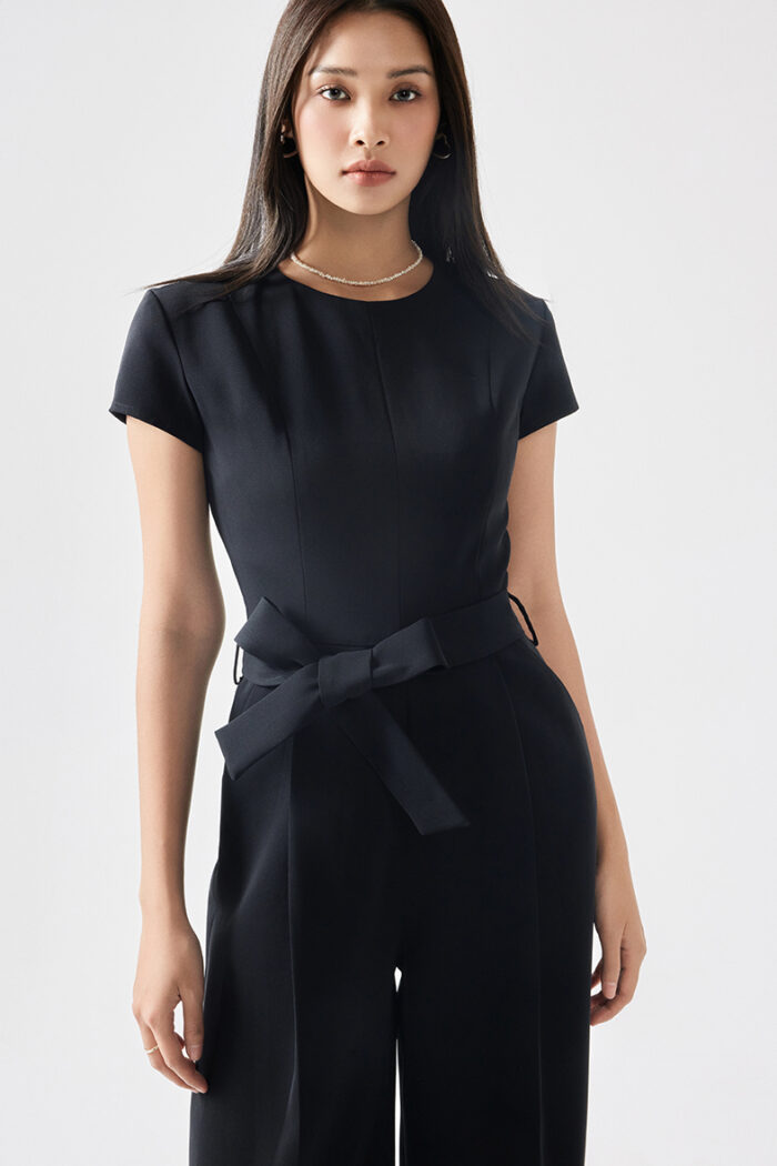 Reina Crepe Wide-Leg Jumpsuit - Image 3