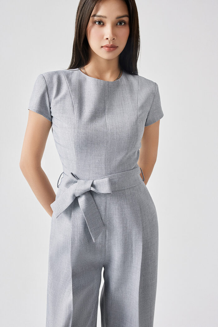Reina Crepe Wide-Leg Jumpsuit - Image 2