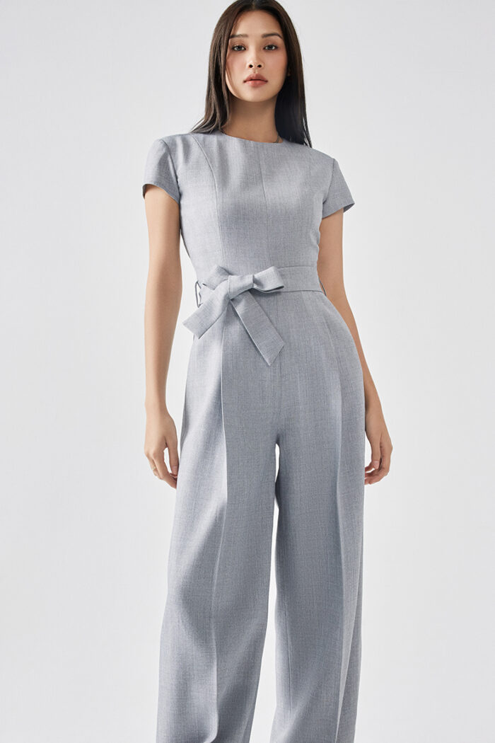 Reina Crepe Wide-Leg Jumpsuit - Image 3