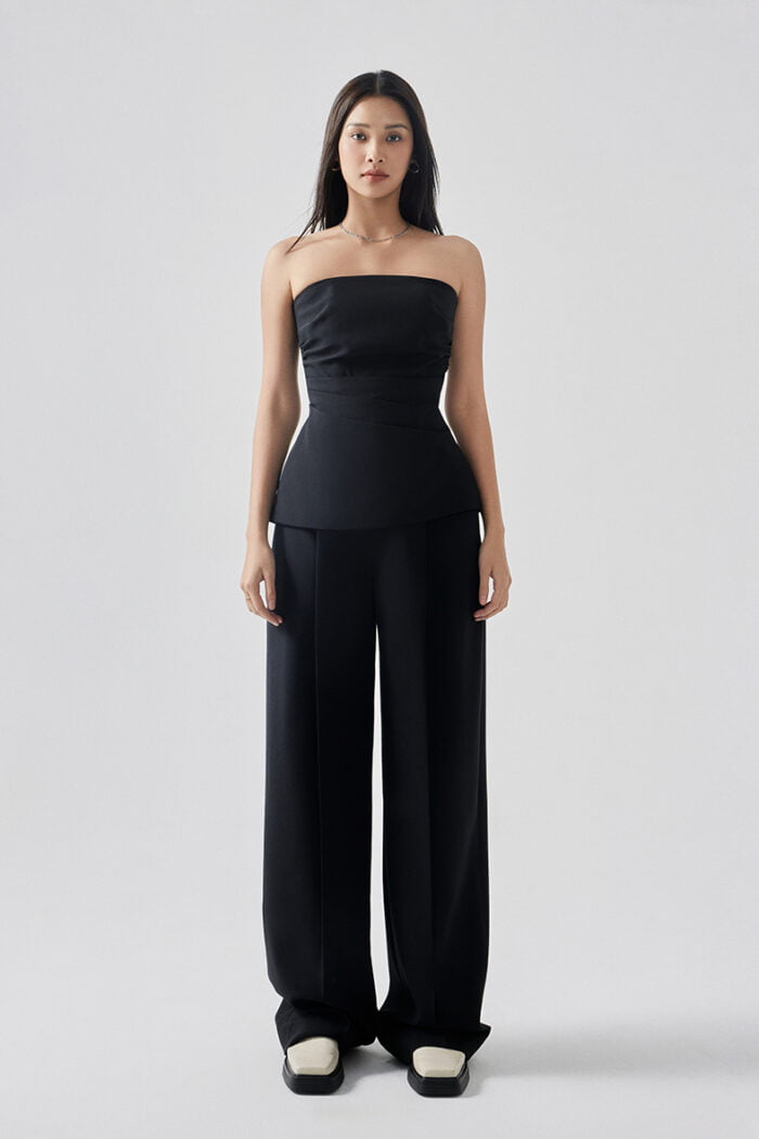 Reina Pleated Wide Leg Pants - Image 5