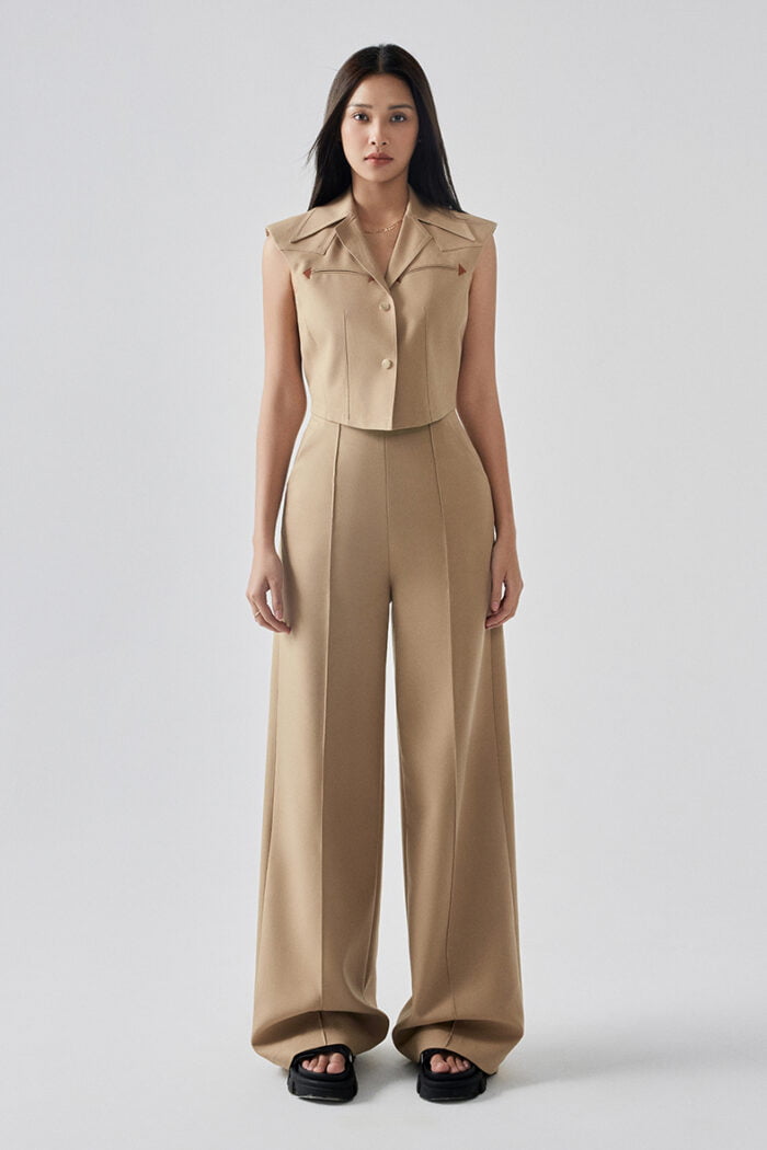 Crepe Wide-Leg Pants - Image 4