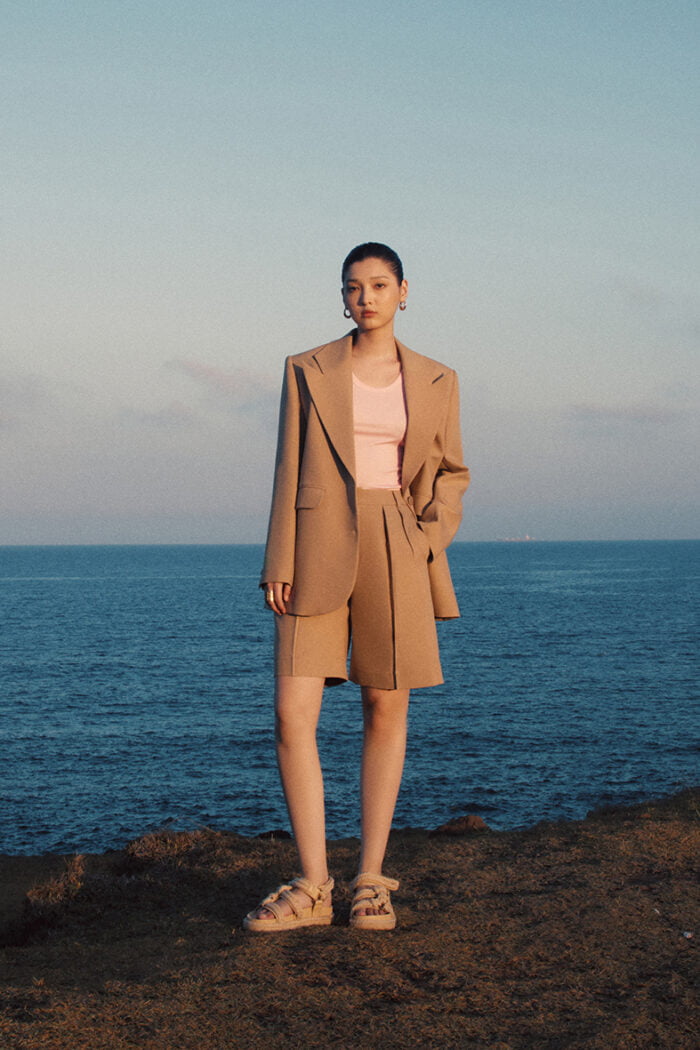 Pleated Crepe Shorts - Image 1