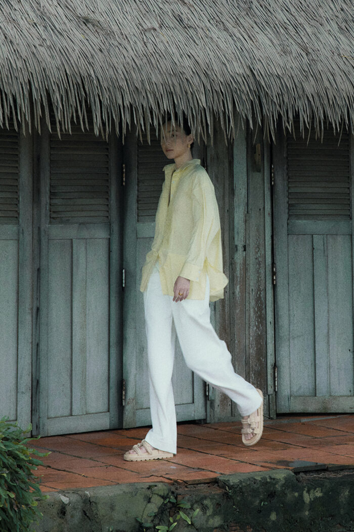 Pleated Twill Wide-Leg Pants - Image 6