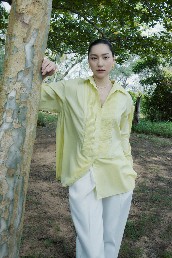 Pleated Twill Wide-Leg Pants - Image 5