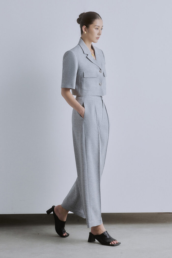 Alina Cropped Wool-Blend Shirt - Image 2