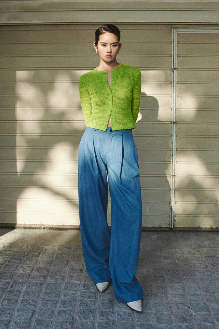 Santo Cropped Crochet-Knit Cardigan - Image 4