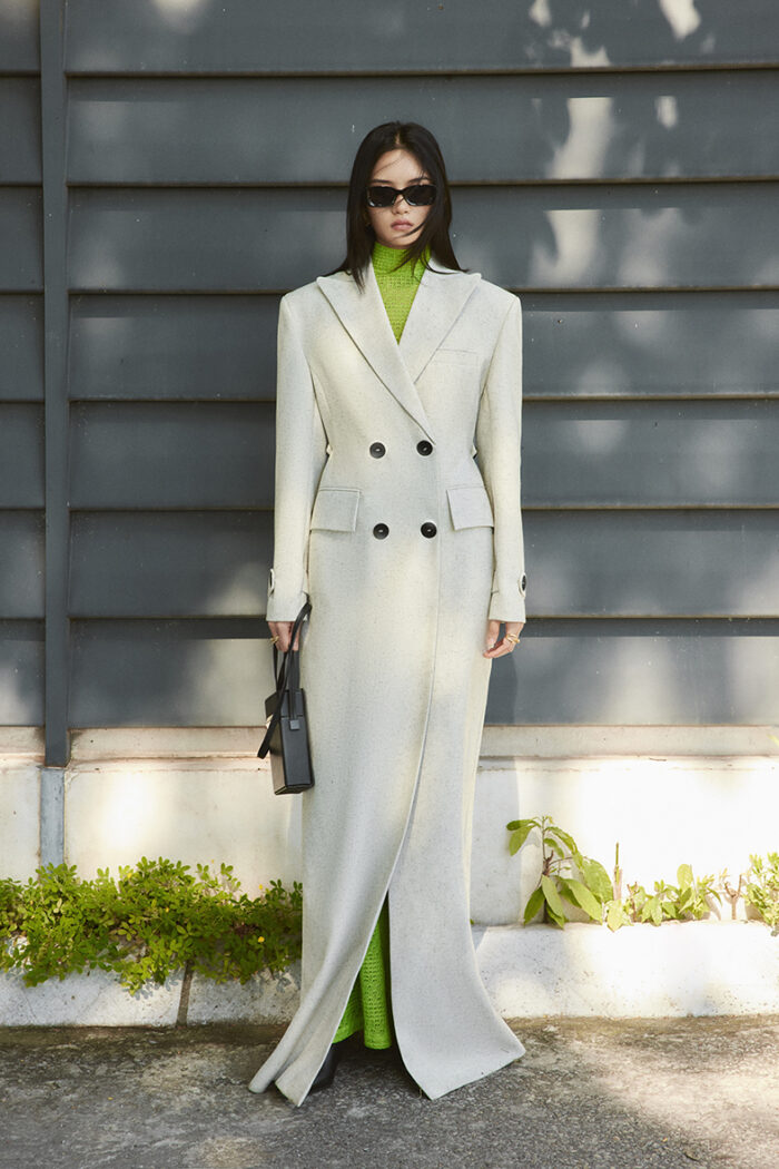 Alpaca Double-Breasted Coat - Image 1