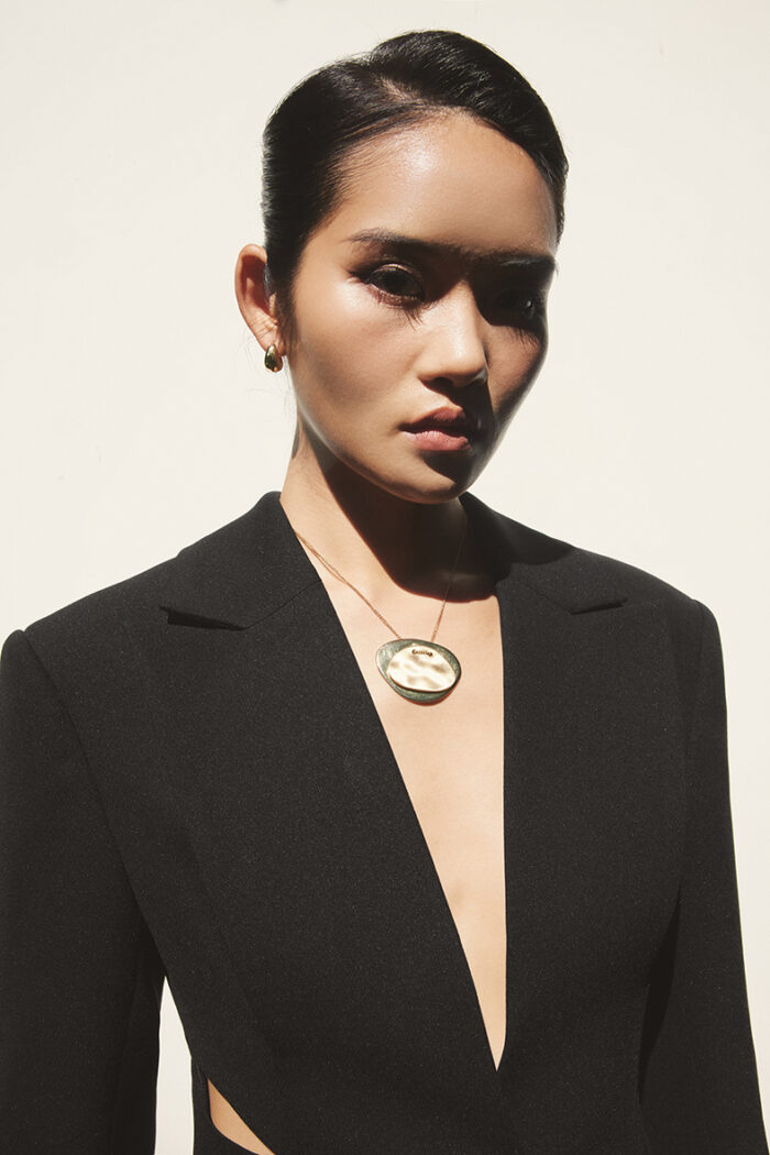 Adeline Cutout Stretch-Wool Twill Blazer - Image 3