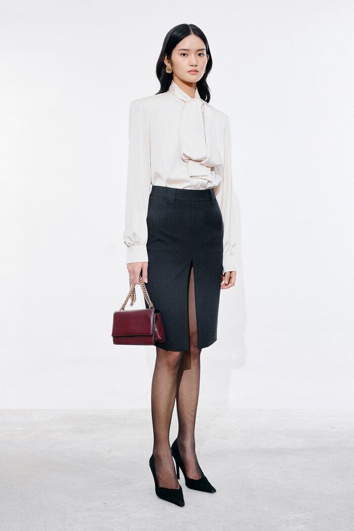 Femme Pussy-Bow Silk Blouse - Image 3