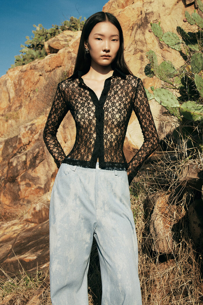 The Emma Stretch-Lace Shirt - Image 4