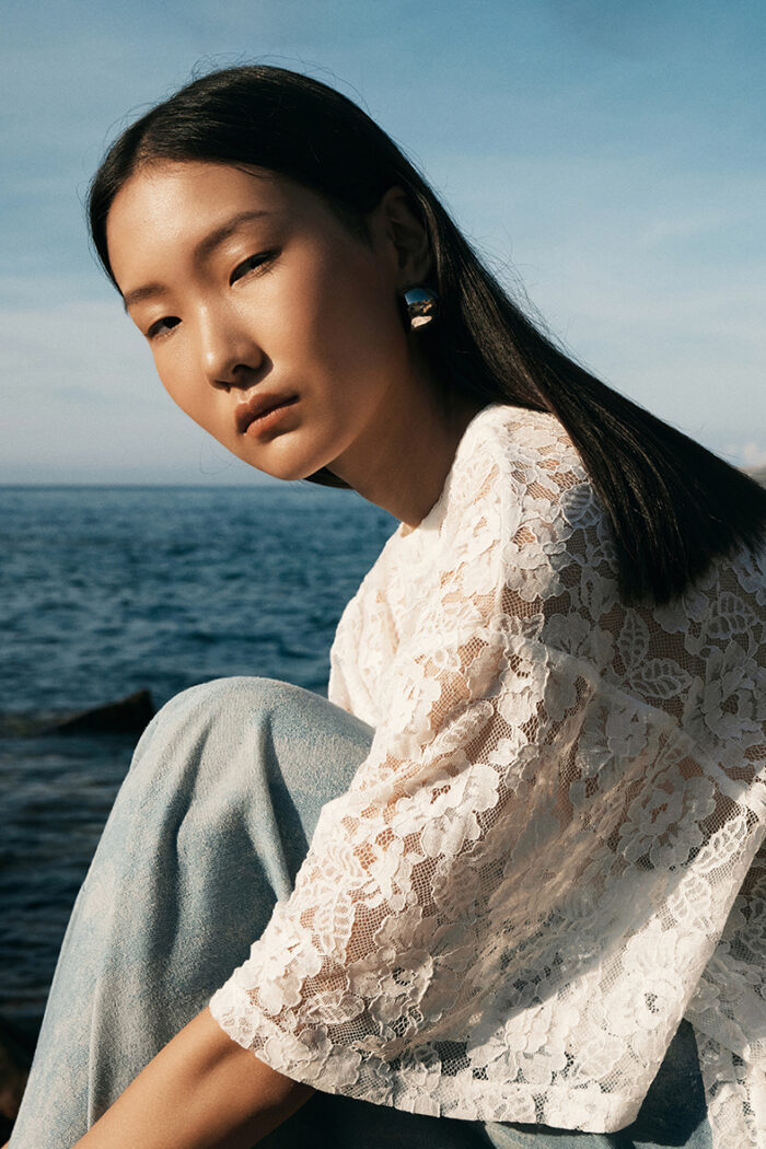 Floral Corded Lace T-Shirt - Image 5
