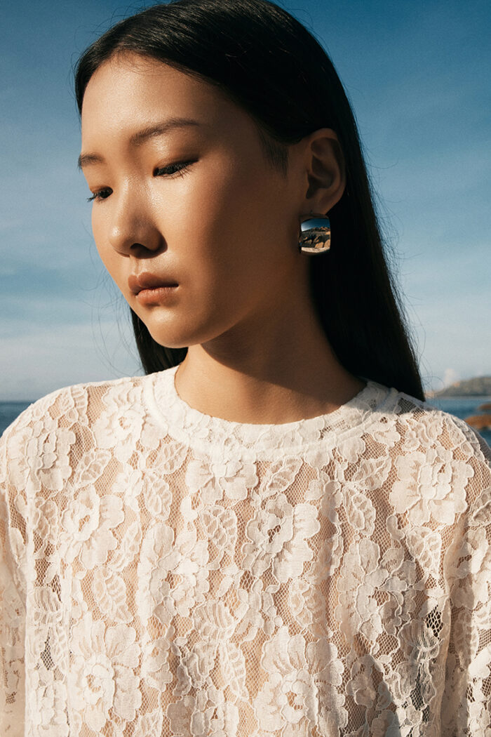 Floral Corded Lace T-Shirt - Image 4