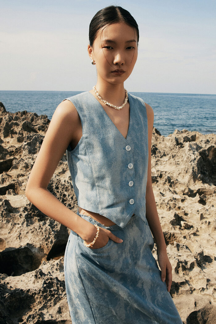 Antonella Denim Vest - Image 1