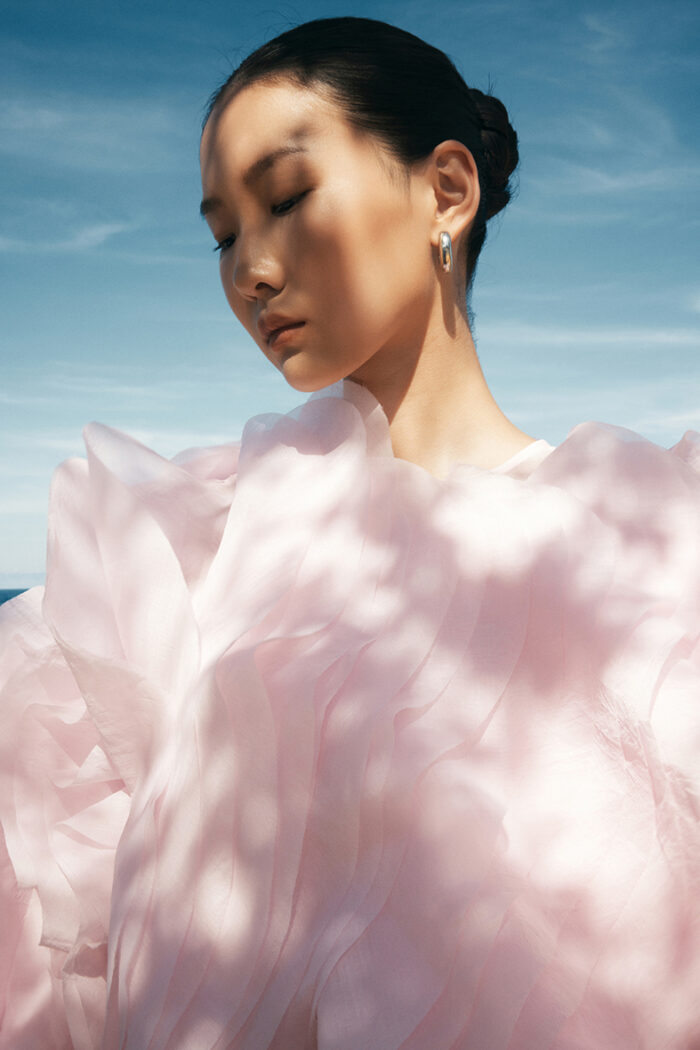 Aje Ruffled Silk-Organza Blouse - Image 3