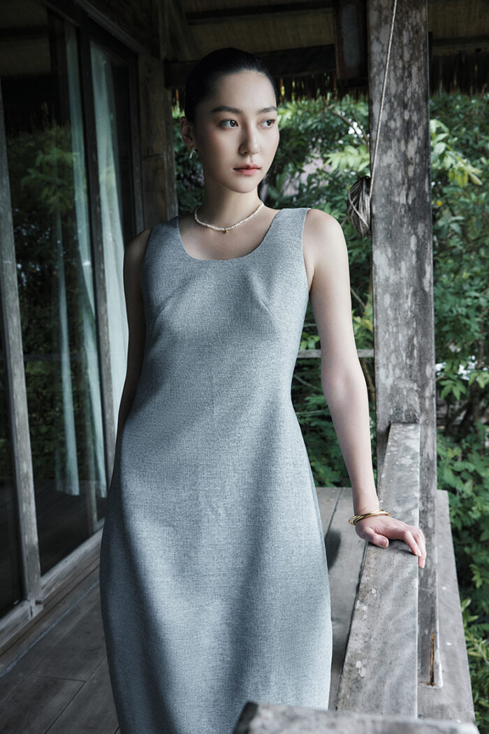 Hydra Wool Blend Midi Dress - Image 2