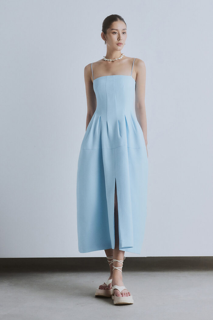 Grace Linen-Blend Midi Dress - Image 4