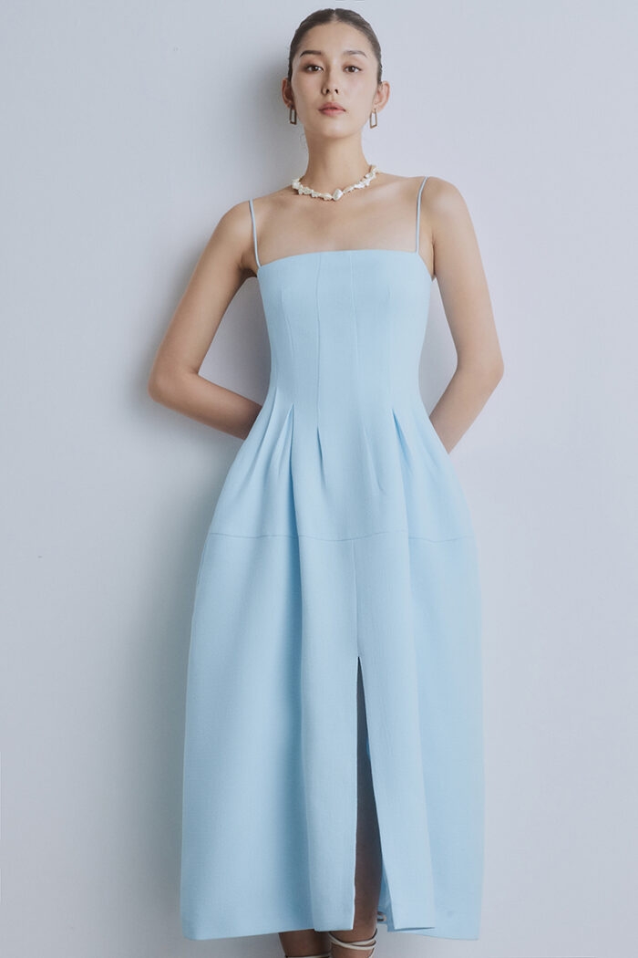 Grace Linen-Blend Midi Dress - Image 5