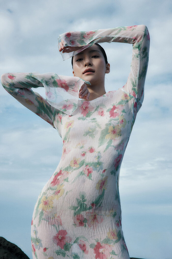 Floral Crinkled-Chiffon Maxi Dress - Image 6