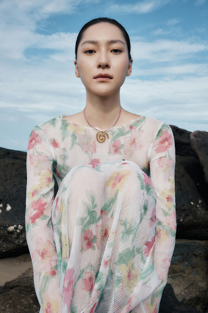 Floral Crinkled-Chiffon Maxi Dress - Image 5