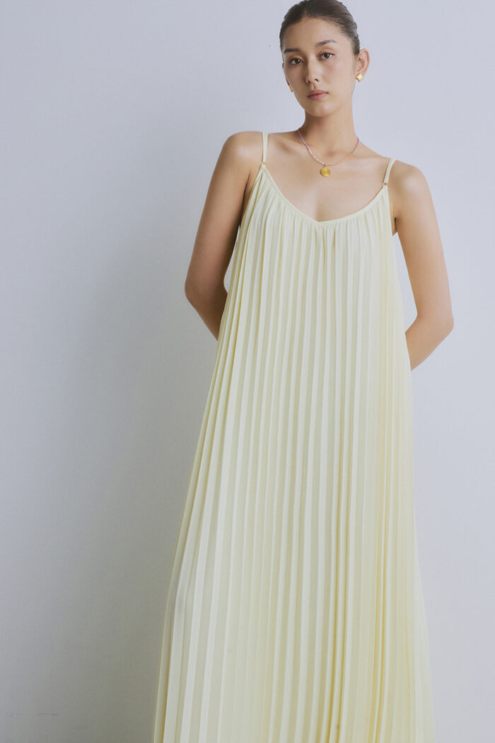 Parmesan Pleated Maxi Dress - Image 2