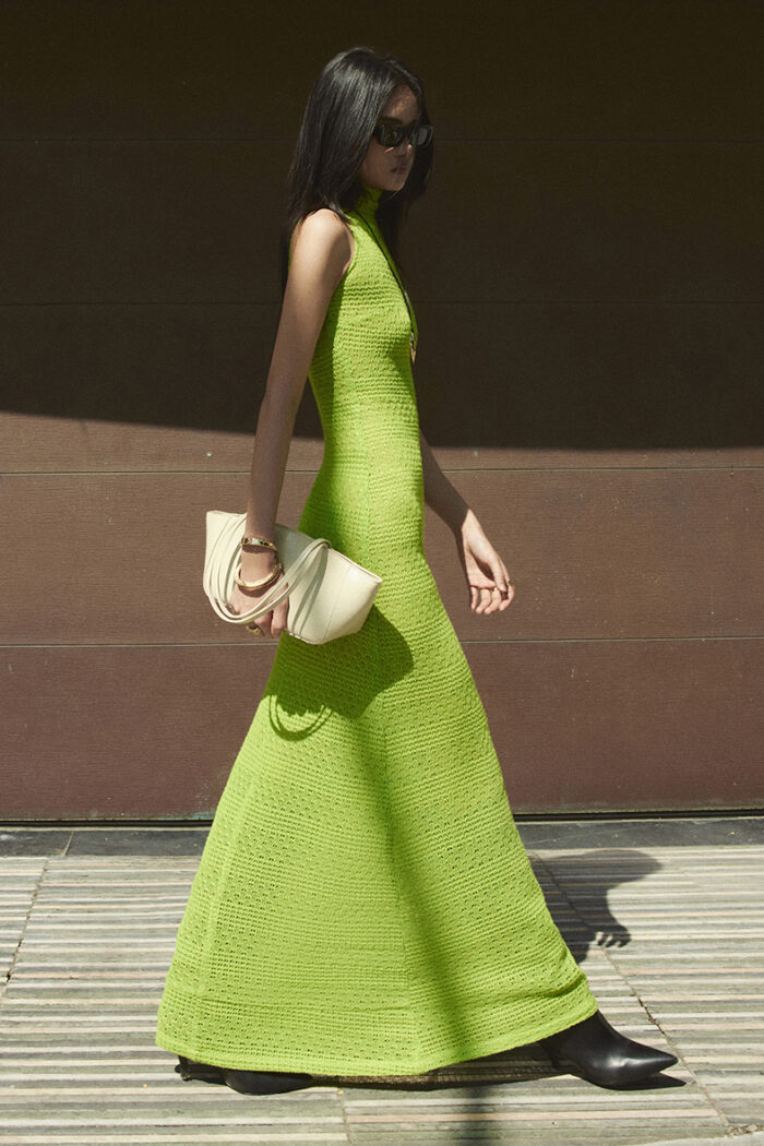 Santo Crochet-Knit Turtleneck Dress - Image 5