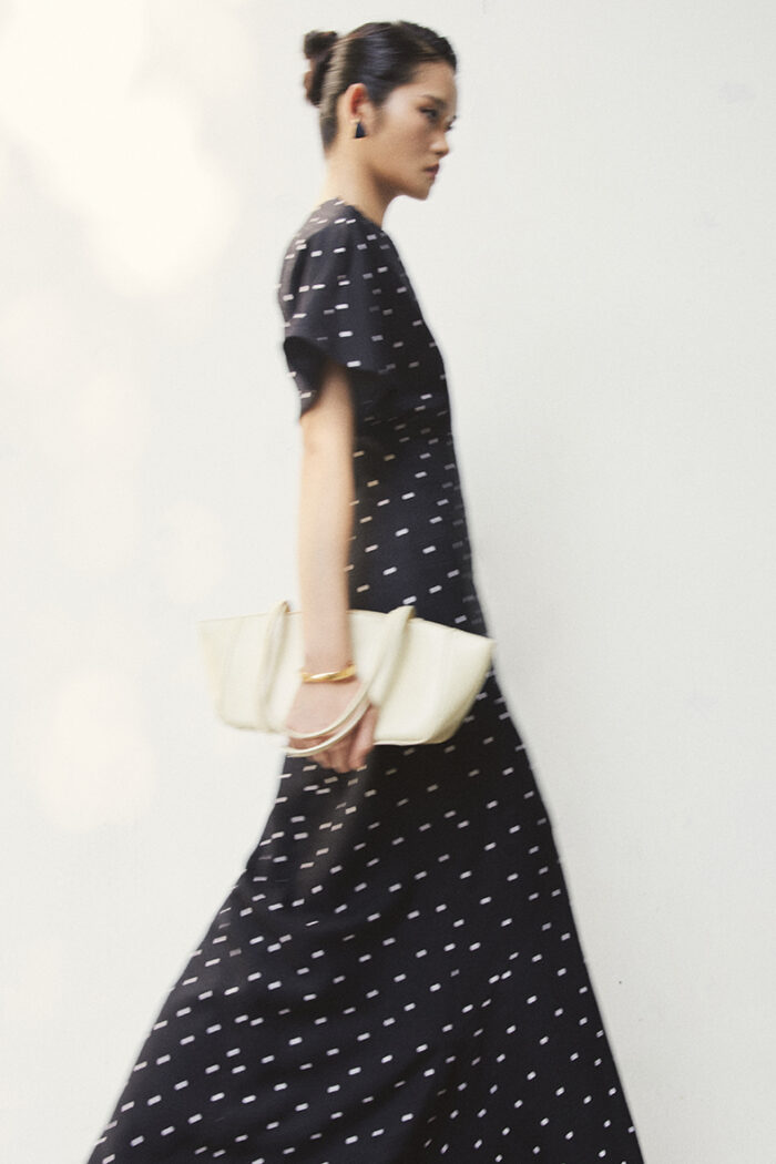 Marni Poka-Dot Silk-Twill Midi Dress - Image 4
