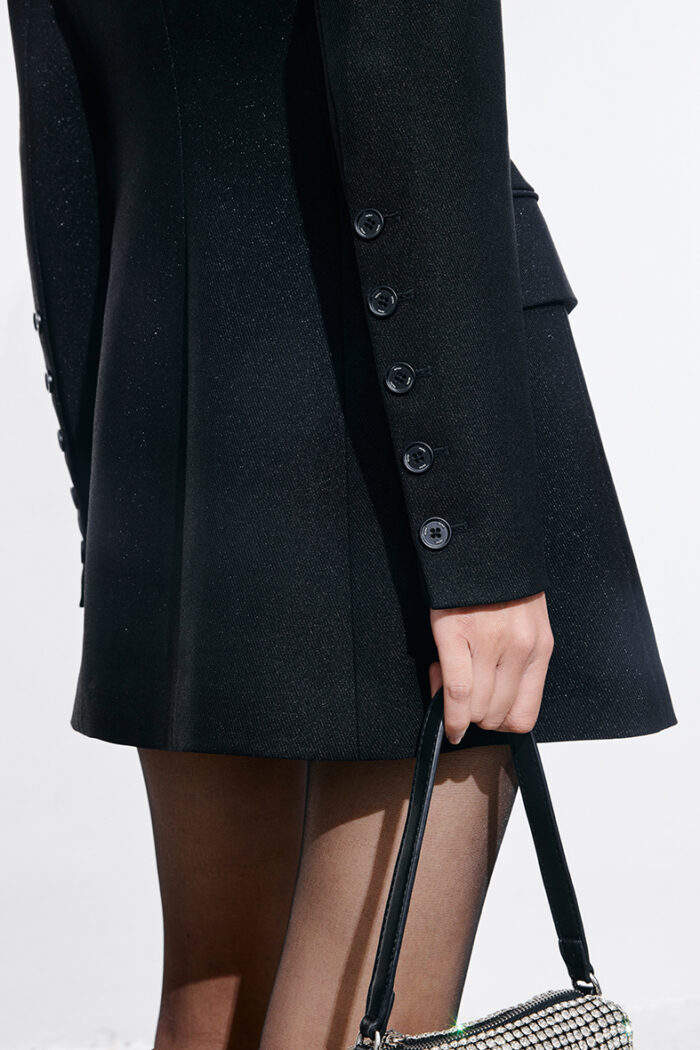 Spencer Metalic Wool-Blend Dress - Image 2