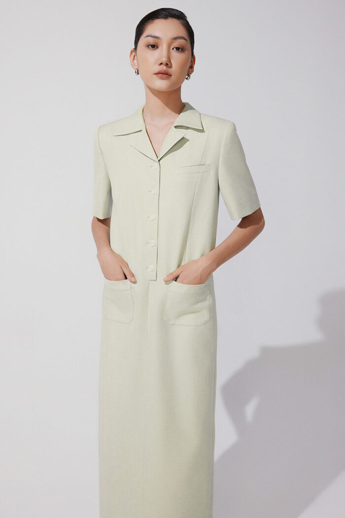 Spiral Short-Sleeve Dress - Image 2