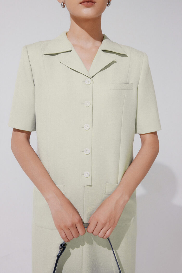 Spiral Short-Sleeve Dress - Image 5