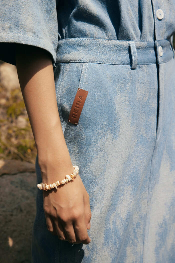 Claire Denim Midi Dress - Image 2