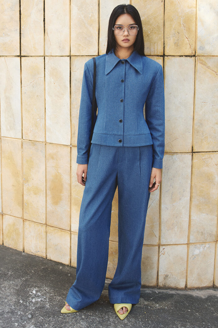 Kerina Denim Wide-Leg Pants - Image 3