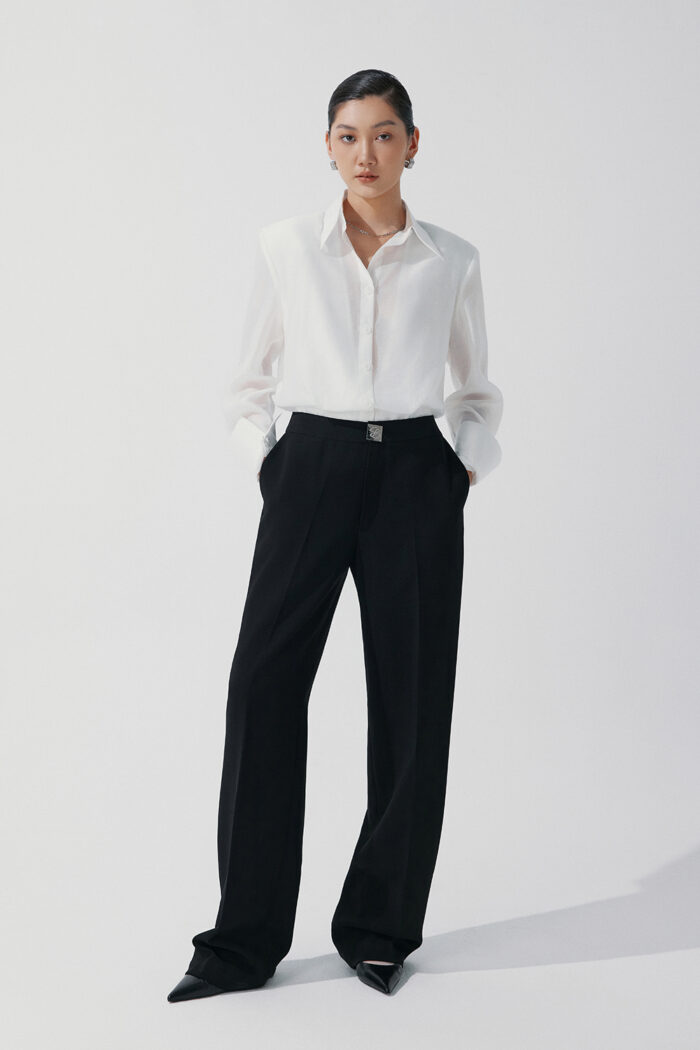Antone Stretch-Crepe Wide-Leg Pants - Image 3