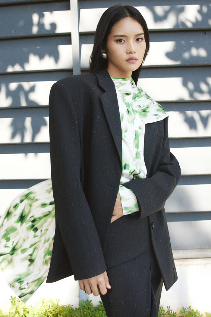 Sid Pinstriped Skirt - Image 5