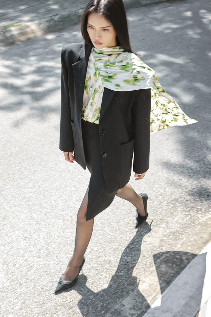 Sid Pinstriped Skirt - Image 4