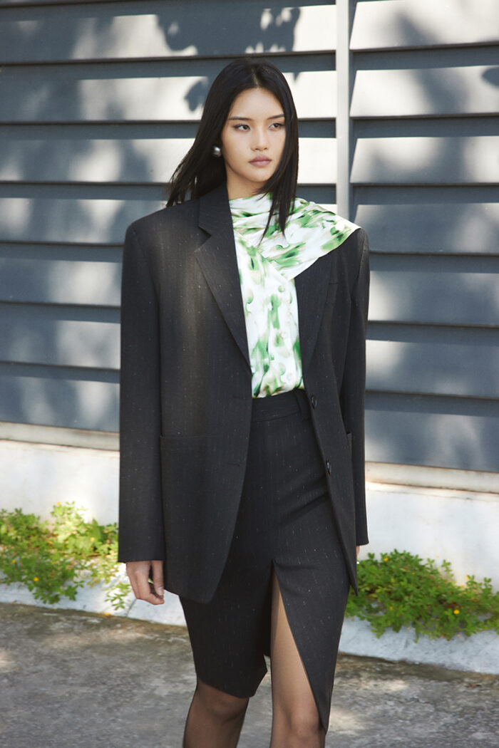 Sid Pinstriped Skirt - Image 3