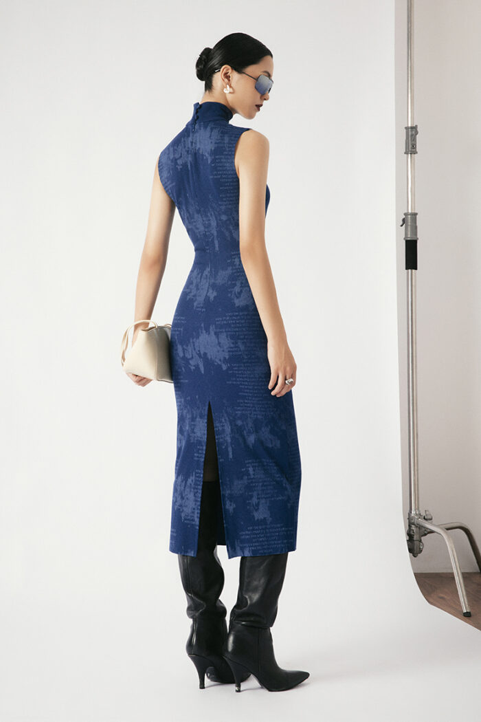 Divina Embellished Turtleneck Midi Dress - Image 4