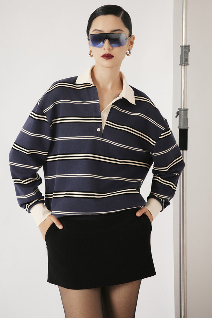Frankie Twill-trimmed Striped Cotton-jersey Shirt - Image 2