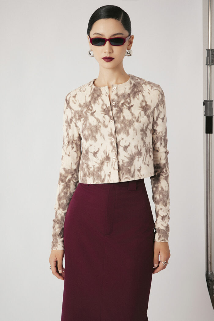 Kamali Cropped Alpaca-blend Cardigan - Image 2