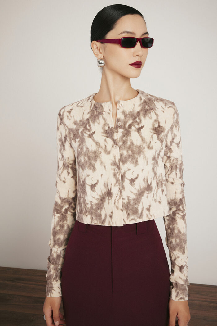 Kamali Cropped Alpaca-blend Cardigan - Image 5