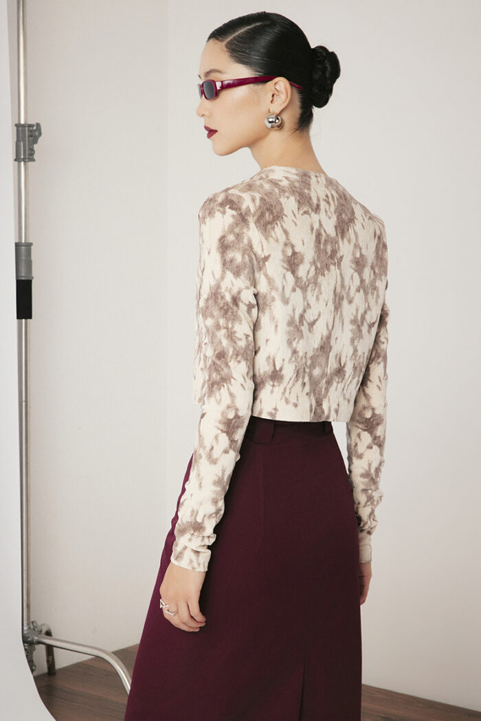 Kamali Cropped Alpaca-blend Cardigan - Image 3
