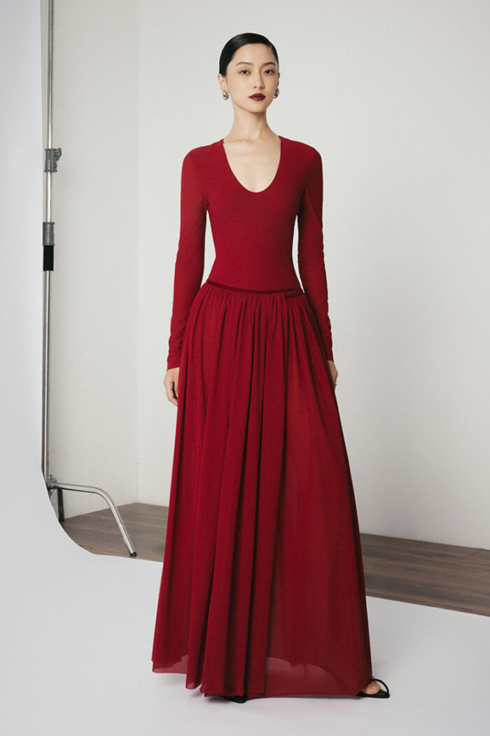 Matteau Gatherd Drop-waist Gown - Image 1