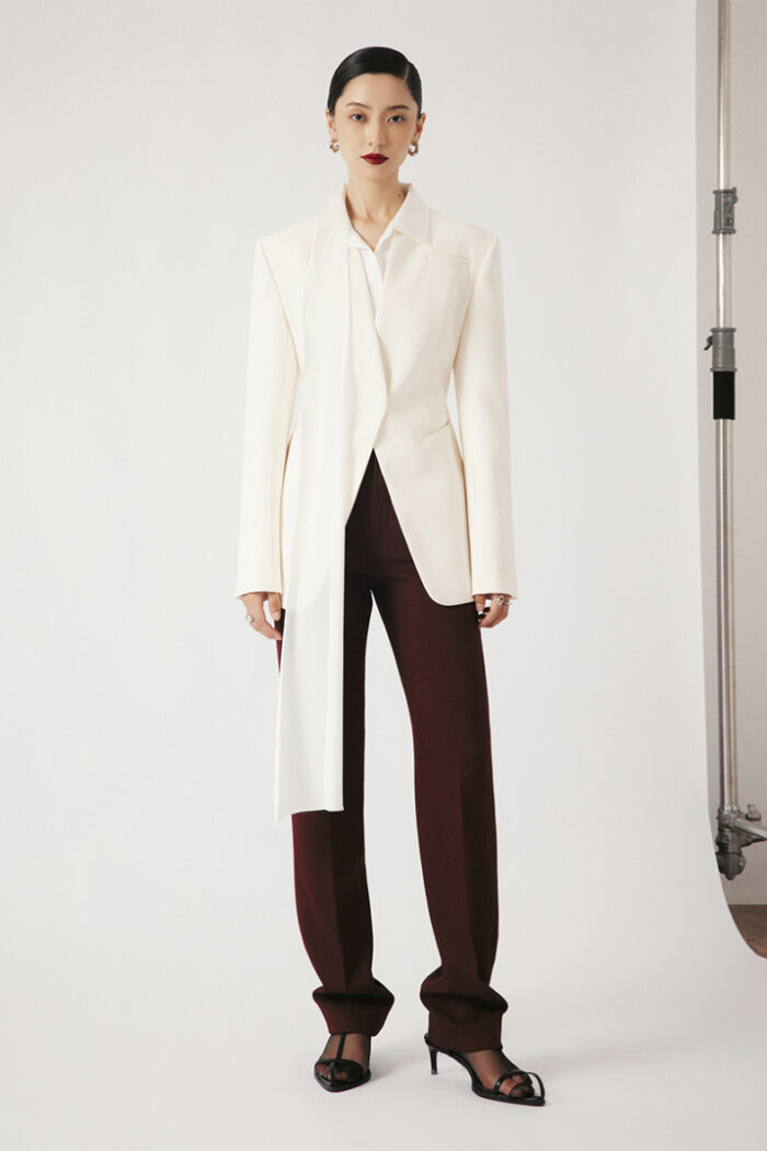 Misty Crepe Blazer - Image 1