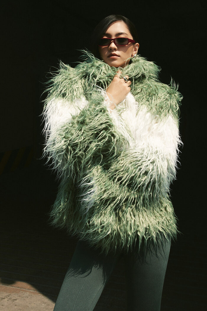 Saint Oversized Faux Fur Coat - Image 1