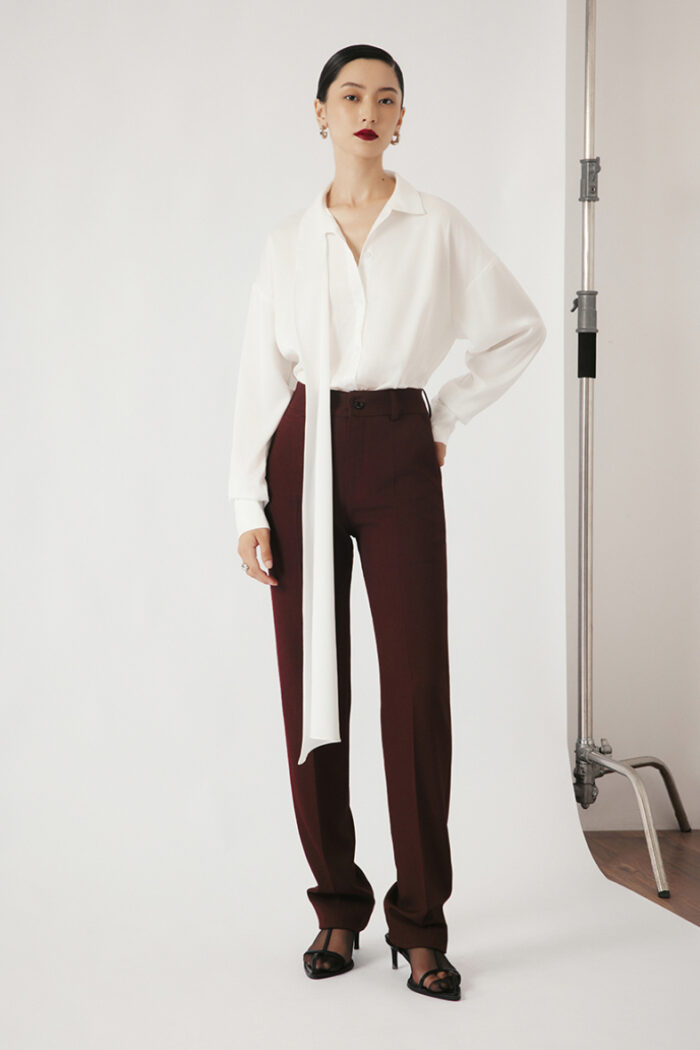 Veronica Satin-crepe Blouse - Image 2