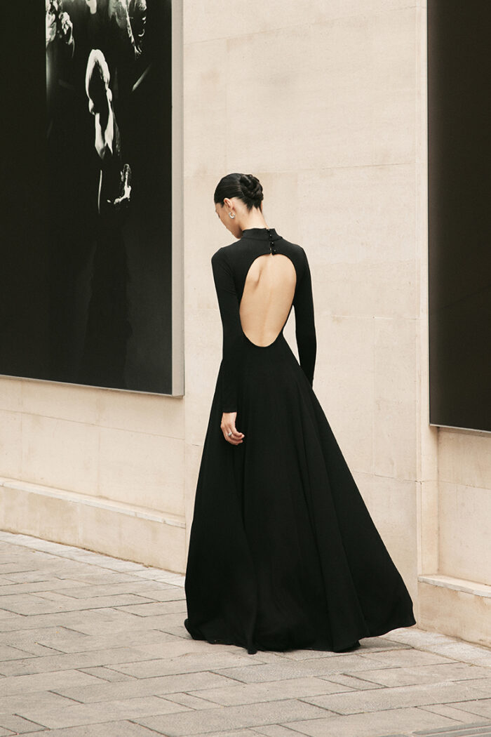 Viviana Embellished Open-back Turtleneck Maxi Dress - Image 6