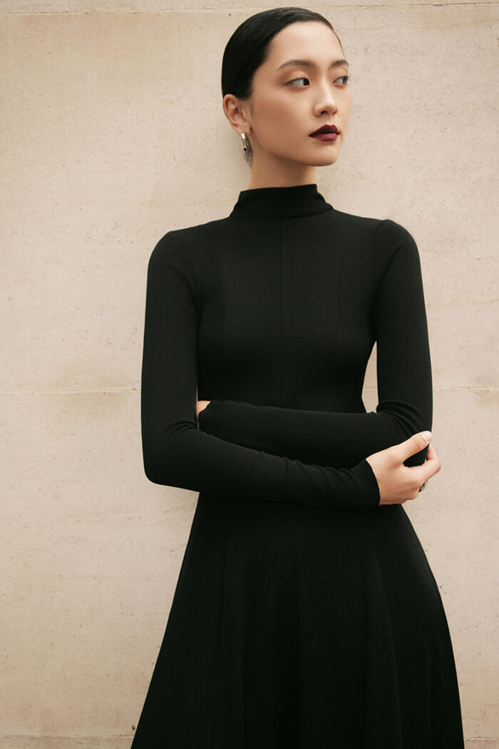 Viviana Embellished Open-back Turtleneck Maxi Dress - Image 4
